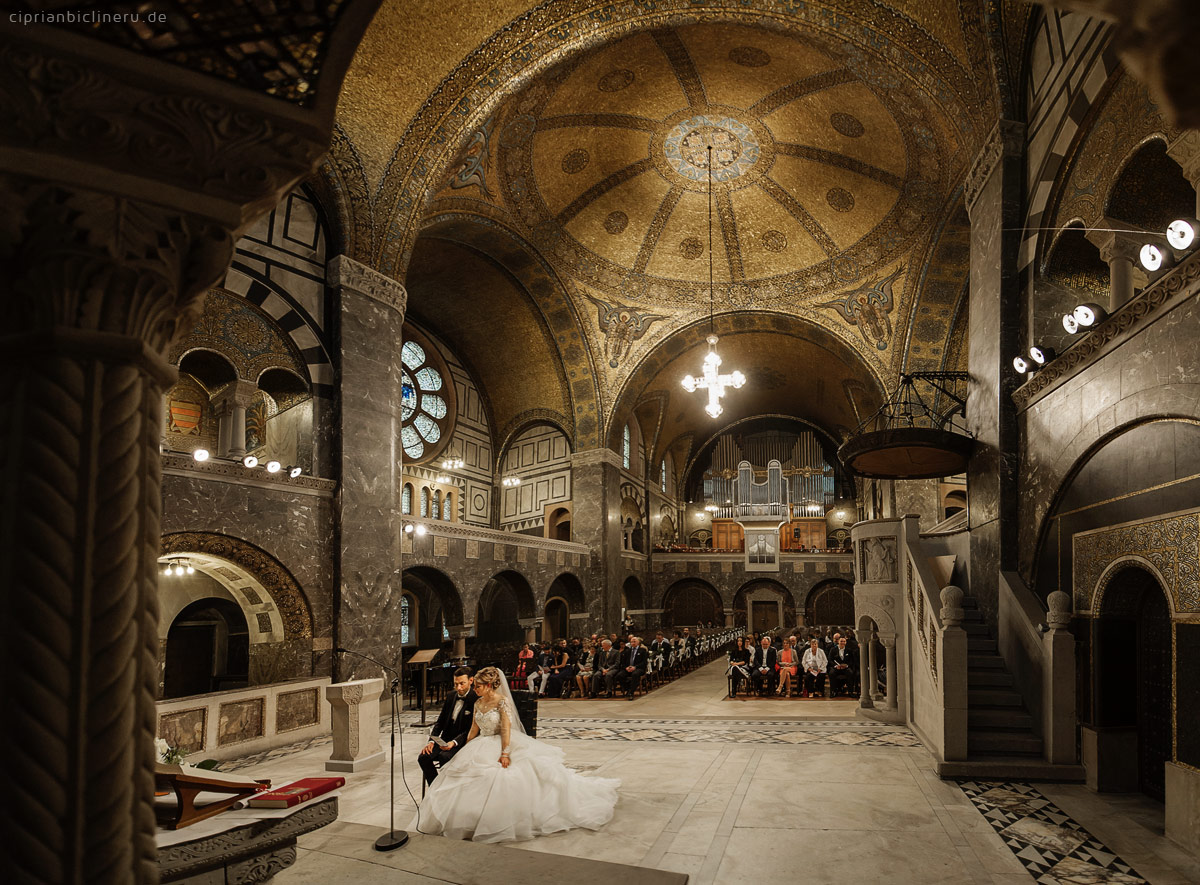 the church wedding ceremony in Bad Homburg