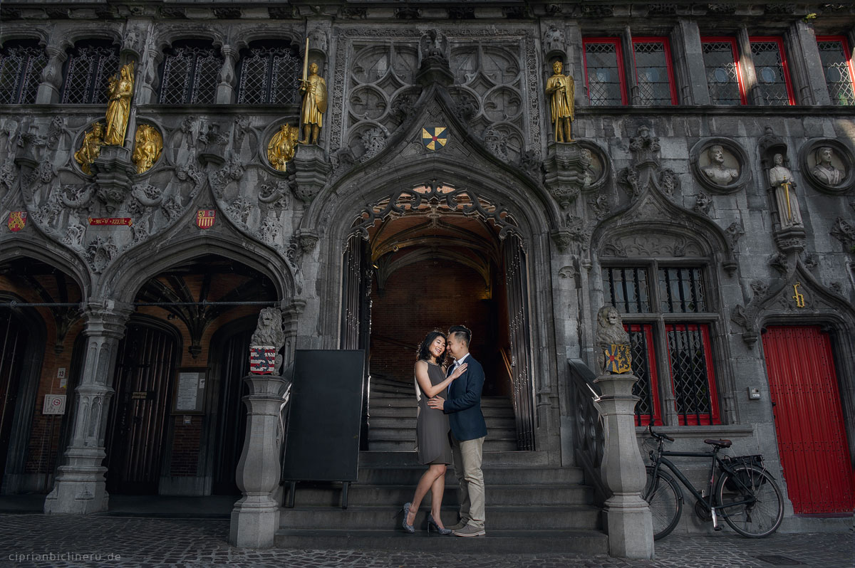 Verlobungsshooting in Brügge, Belgien